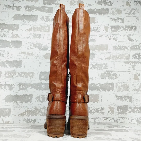 New Zodiac Georgia Womens Faux Leather Riding Knee-High Boots A262 - Picture 6 of 12